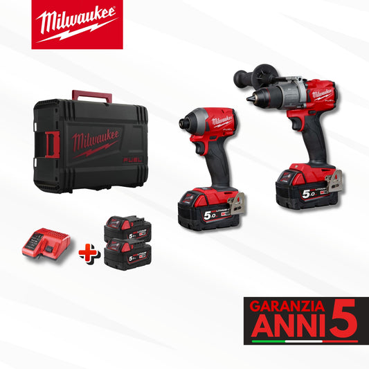 Kit 2in1 Milwaukee: Trapano + Avvitatore